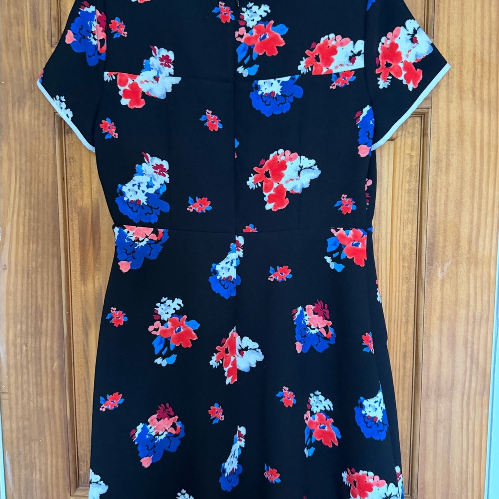 Vince Camuto Black Dress with Red and Blue Floral - Picture 5 of 10